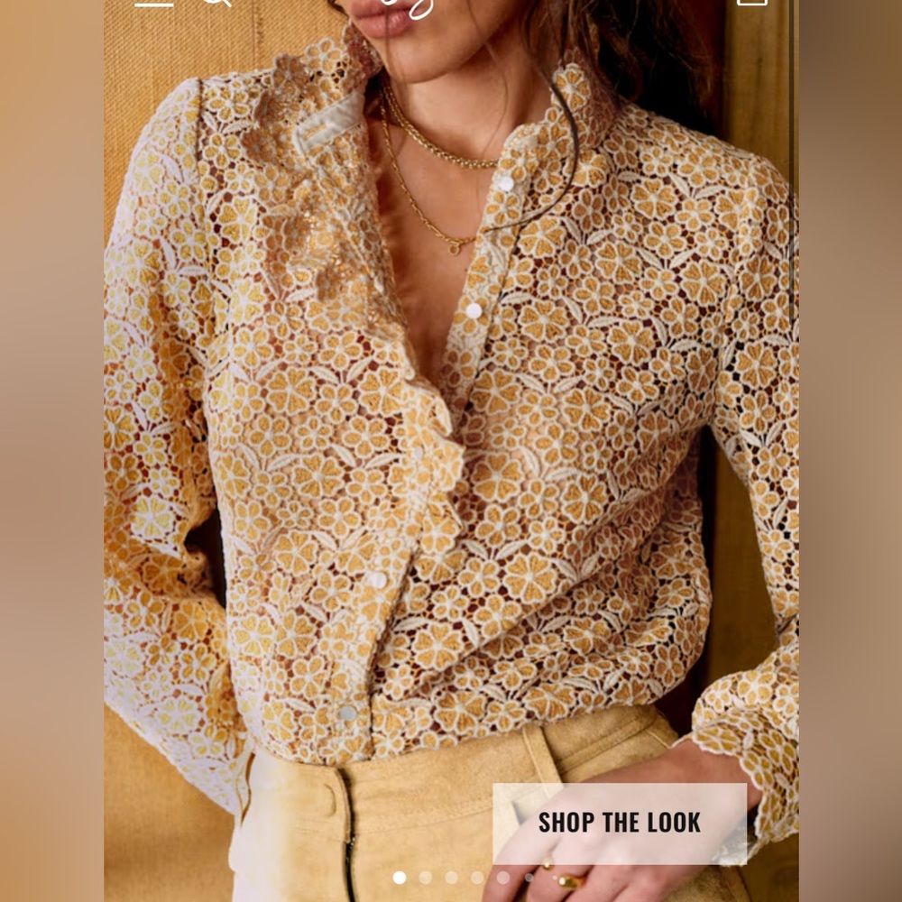 2025 Sezane Chlo Shirt size 36